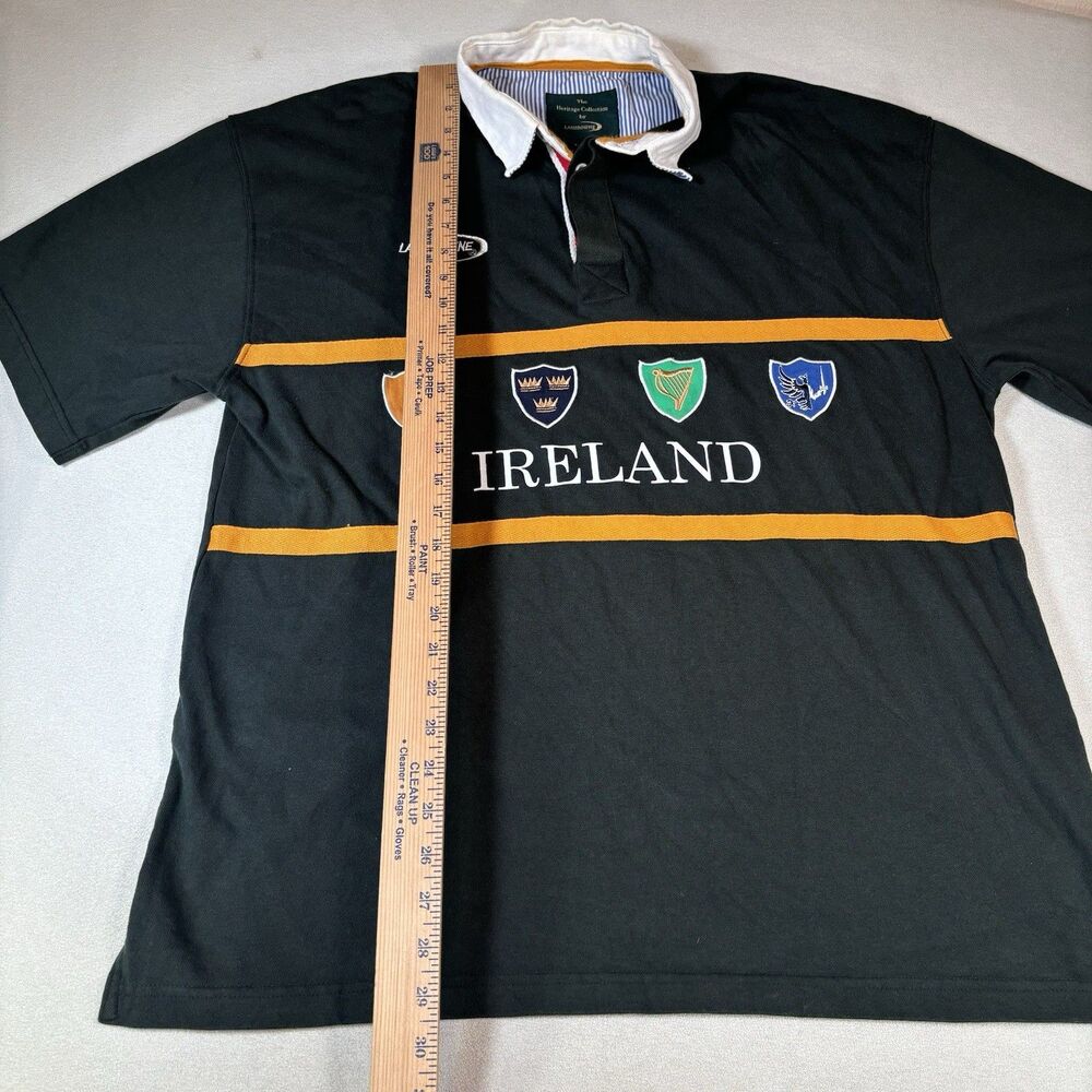 Lansdowne Rugby Shirt Mens XL Ireland Irish Four Provinces Embroidered Crest - Picture 8 of 8